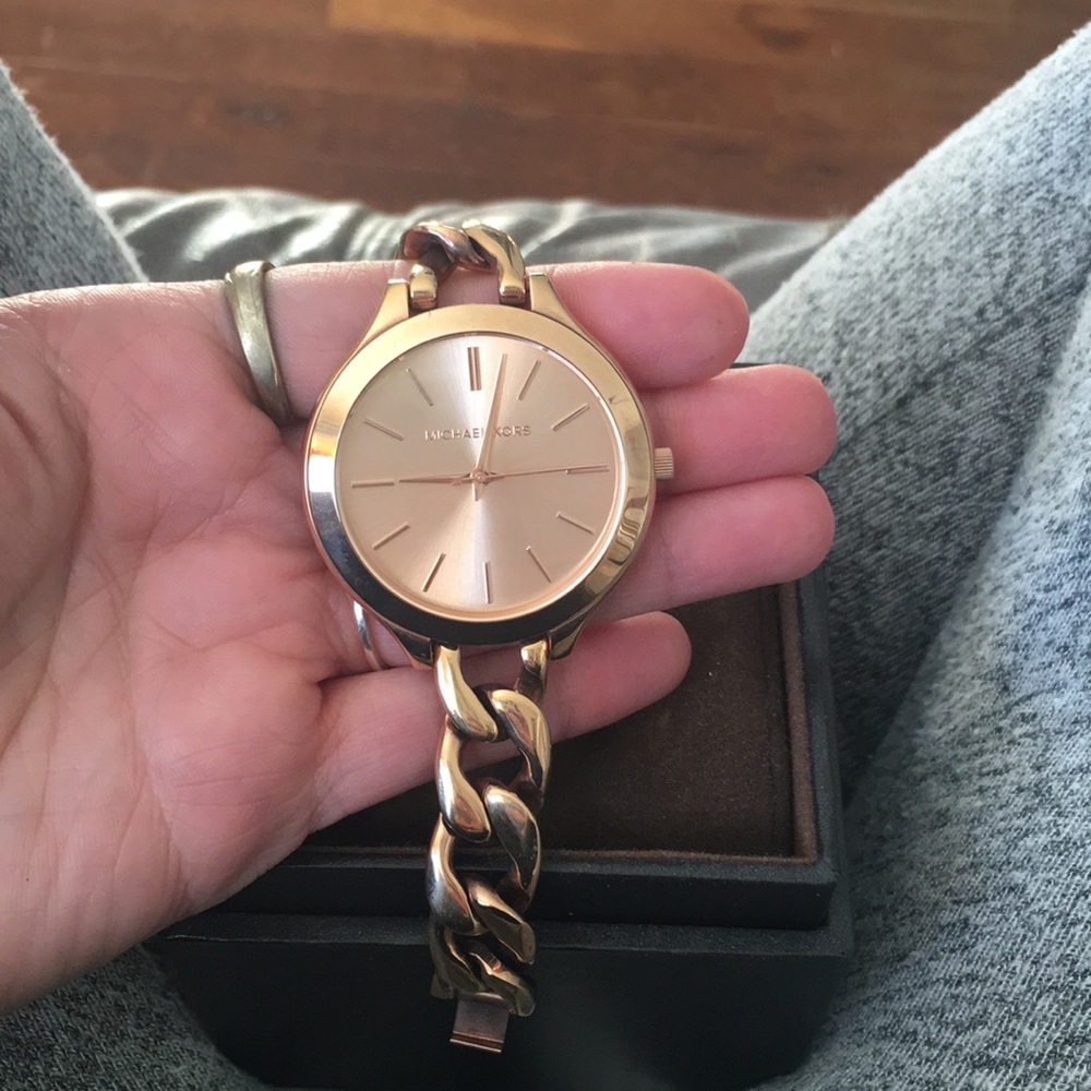 Michael Kors rose gold watch